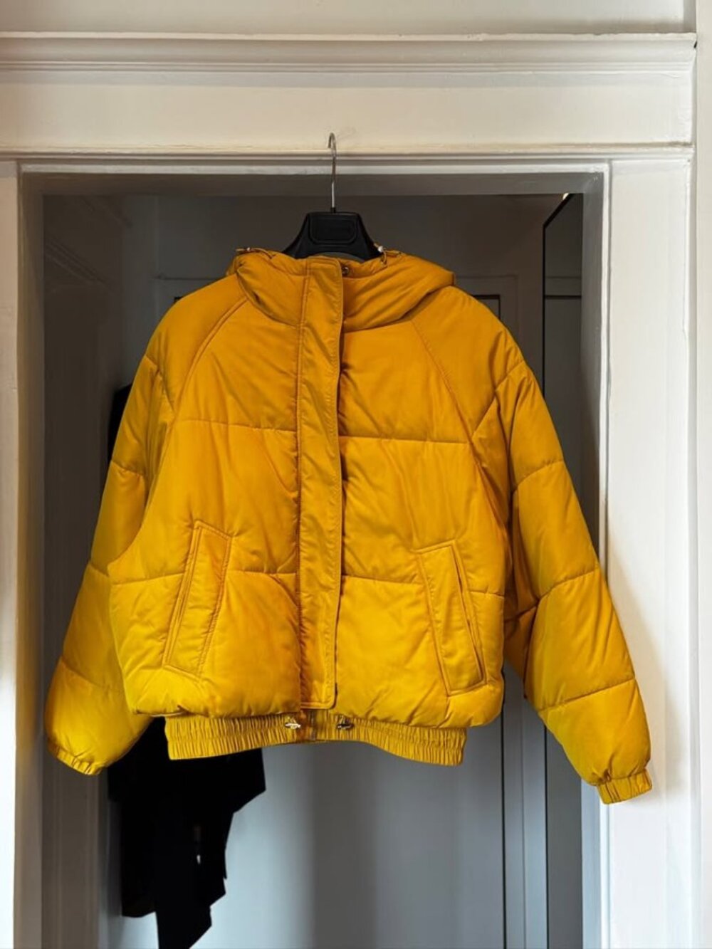 Zara Yellow Mustard Puffer Jacket / Short Parka